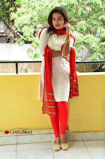 Telugu Actress Vrushali Stills in Salwar Kameez at Neelimalai Movie Pressmeet  0018