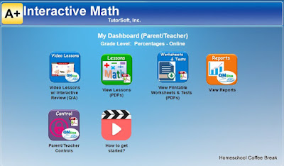 Math Mini-Courses to Close Learning Gaps (A Schoolhouse Crew Review of Math Mini-Courses from A+ Interactive Math) on Homeschool Coffee Break @ kympossibleblog.blogspot.com