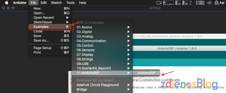 arduino 1.8.5 mcu