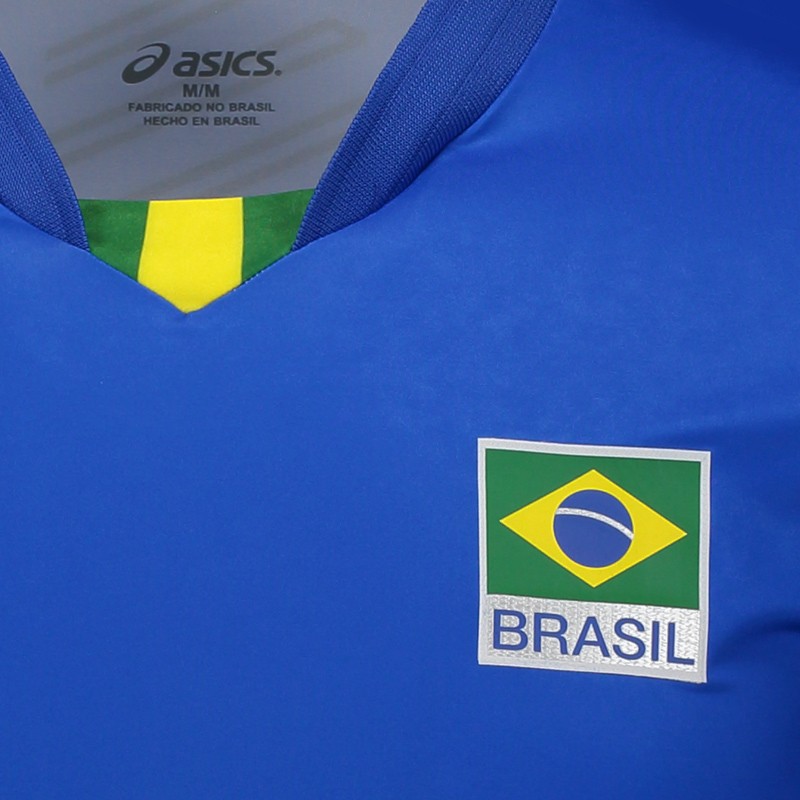 camisa seleção brasileira de volei asics