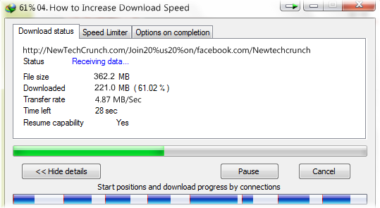 increase download speed