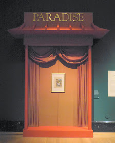 Paradise display in Painting Paradise exhibition