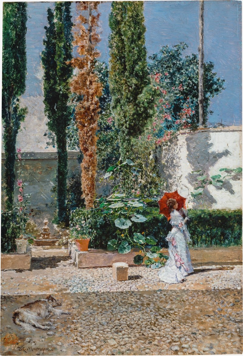 Jardín de la casa de Fortuny. Museo del Prado