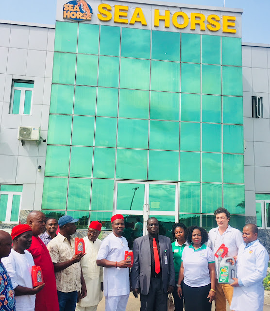 Standards organisation of Nigeria (SON), endorses Seahorse Lubricant Industries Limited at a tour of its state of the arts production facilities