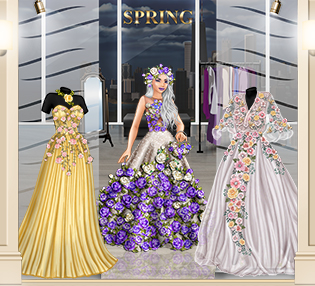 مجموعة زهور الربيع Store-window-spring-2018