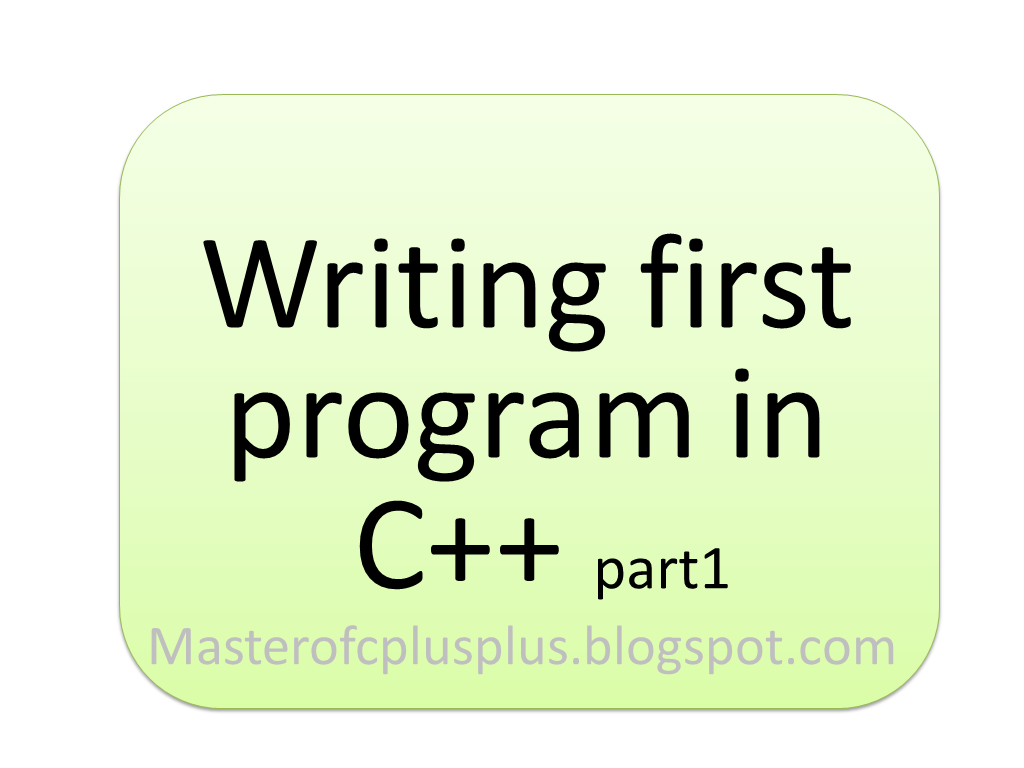 how to Write first program in C++ | VULMS Help: Virtual University of ...