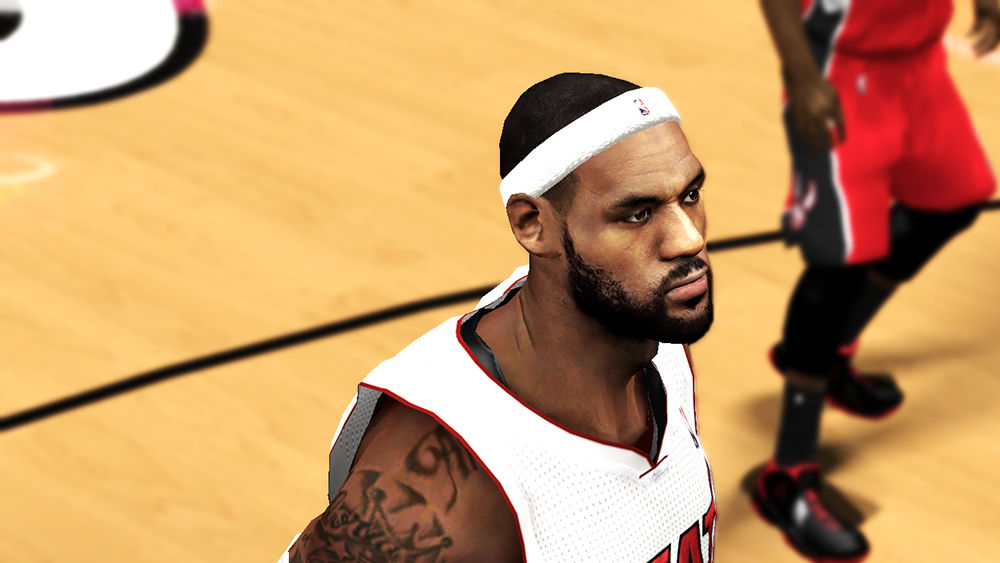 NBA 2K14 LeBron James Next-Gen Cyberface Mod