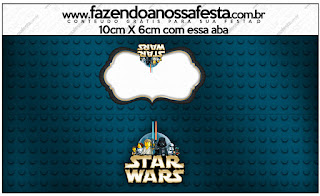 Star Wars Lego: Etiquetas para Candy Bar para Imprimir Gratis. Etiquetas de Star Wars Lego para imprimir gratis.
