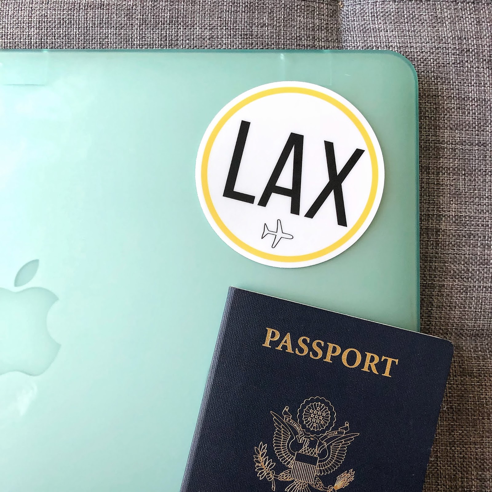LAX Airport Code Stickers/Decal from Final Boarding Co on Etsy