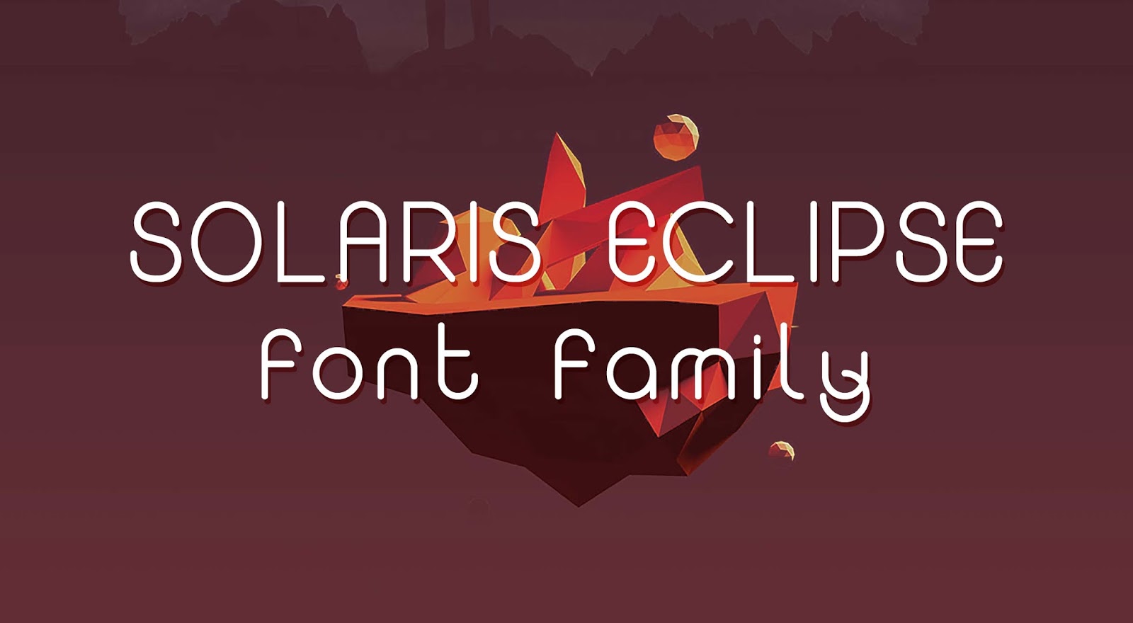 Font gratis terbaru - Solaris Eclipse Free Font