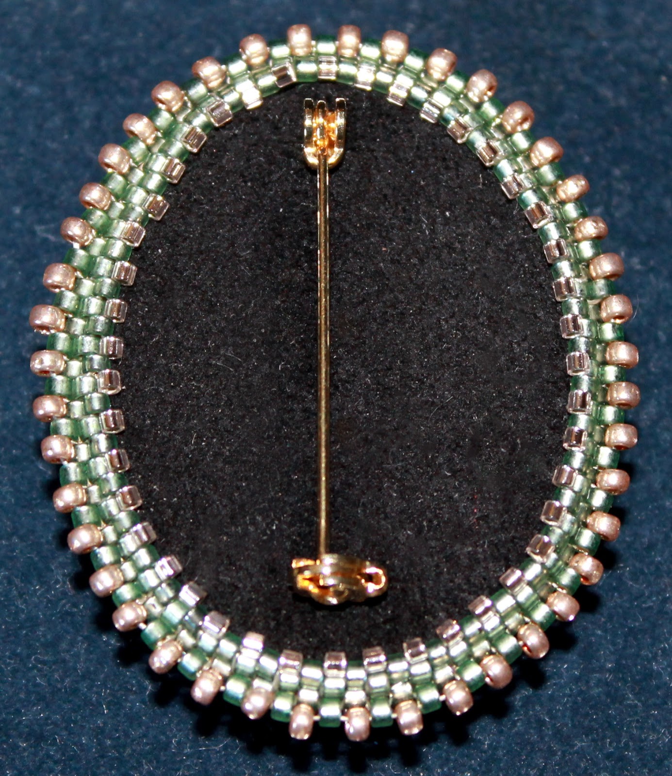 Beading Belle's Beaded Cabochon Brooch