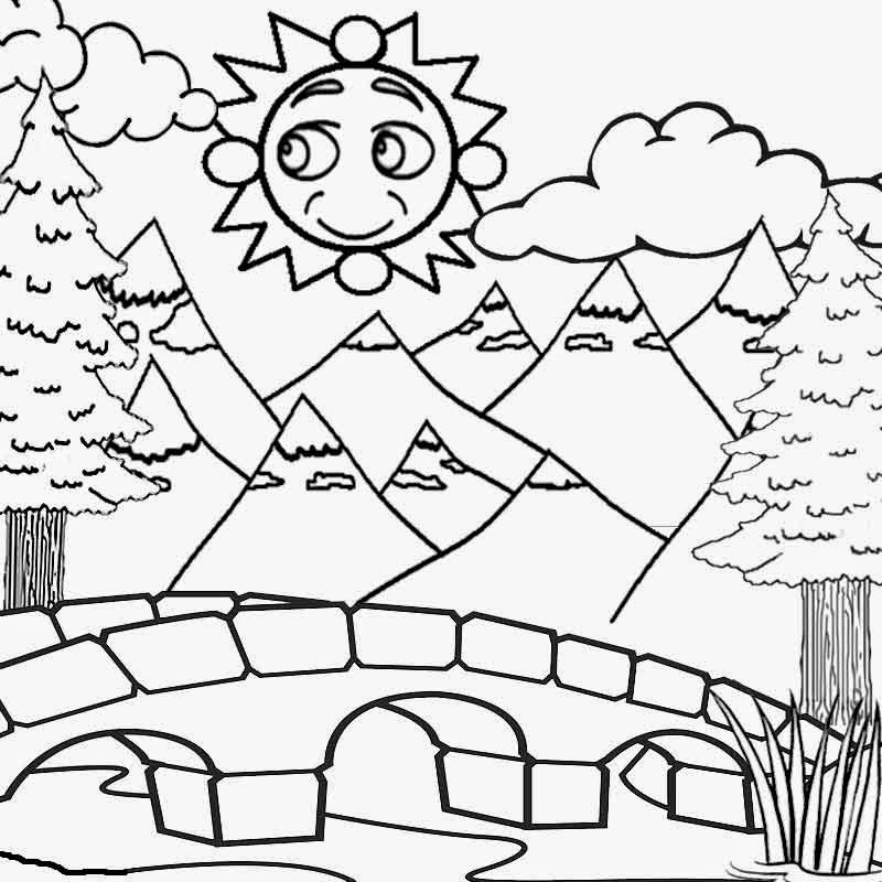 tall pines coloring pages - photo #14