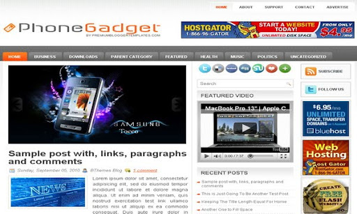 PhoneGadget Blogger Template