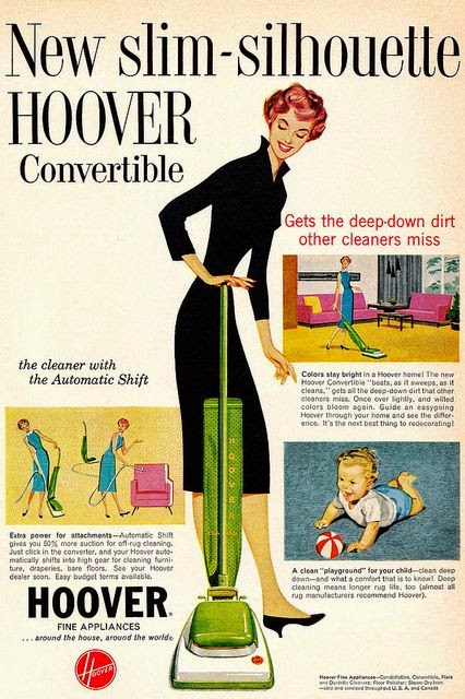 retro vintage magazine advert for hoover