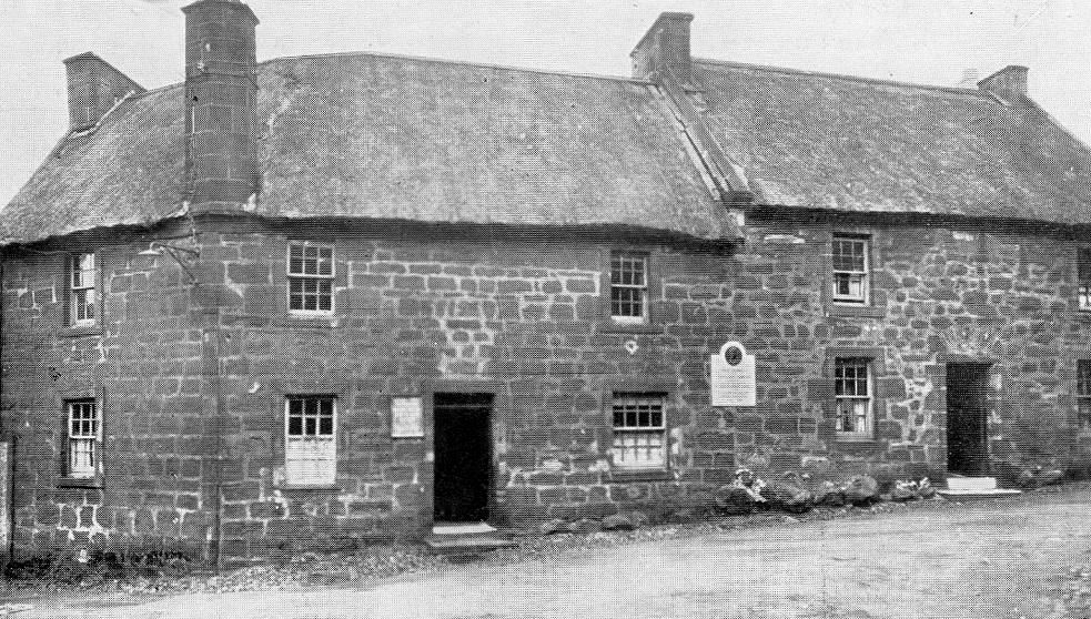 Tour Scotland Old Photograph Jean Armour House Mauchline Scotland