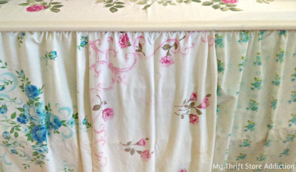 Vintage pillowcase curtains