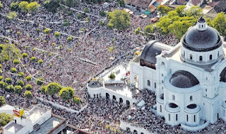 Misa del papa Francisco desde Santuario Mariano Virgen Caacupé misa campal papa francisco caacupe paraguay por internet