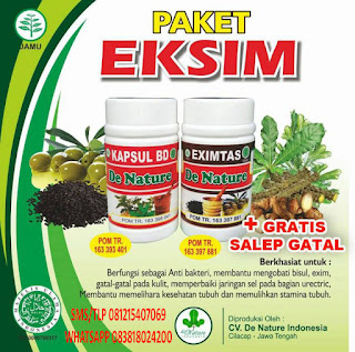 Harga Resmi Obat Gatal Eksim De Nature Kapsul Bersih Darah dan Eximtas