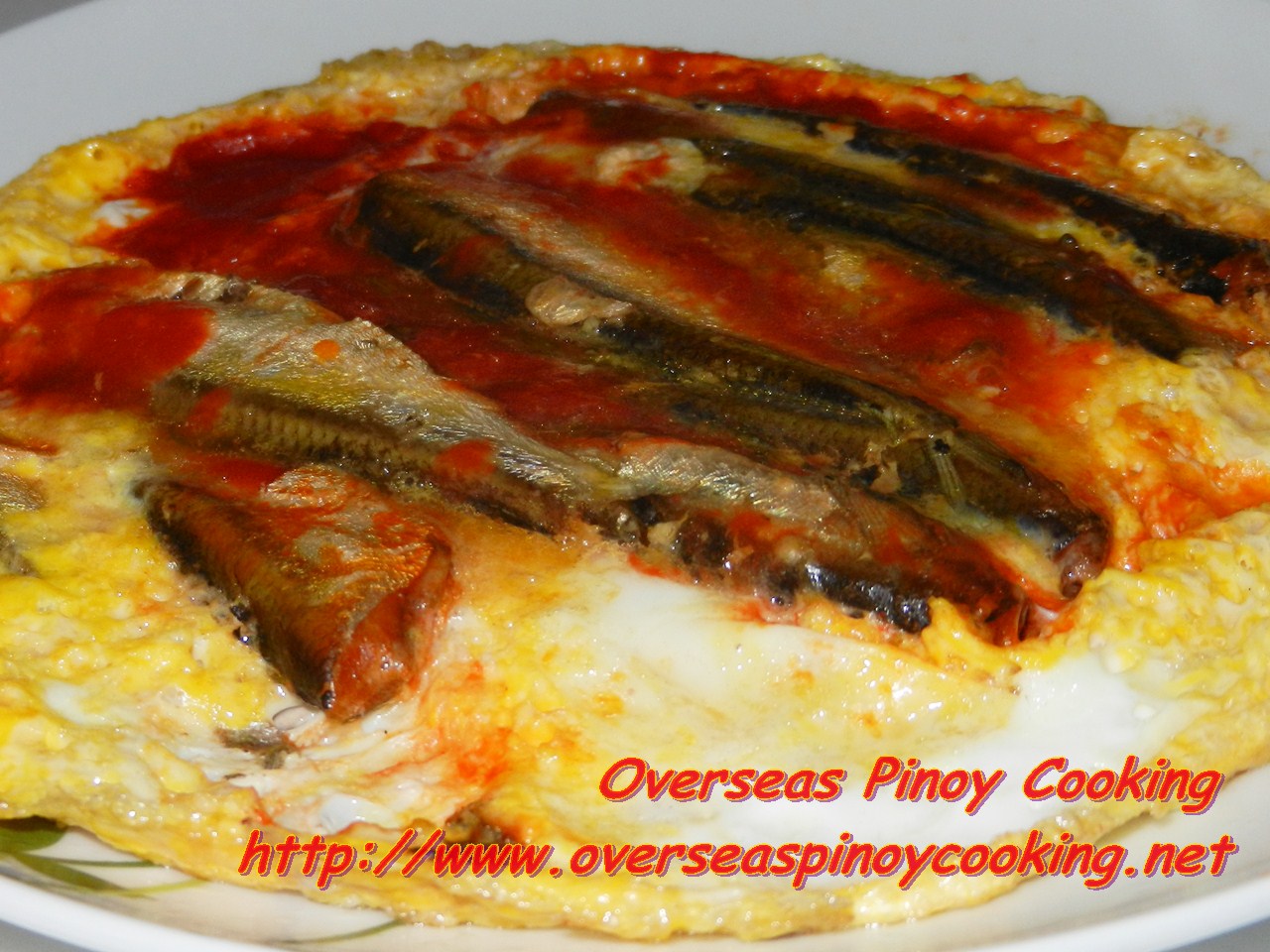 Sardine in Tomato Sauce Omelet