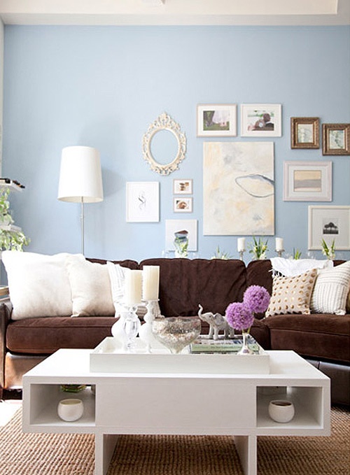 Simple Details freshen up your old brown  sofa  