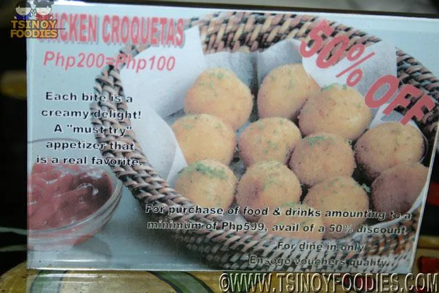chicken croquetas promo