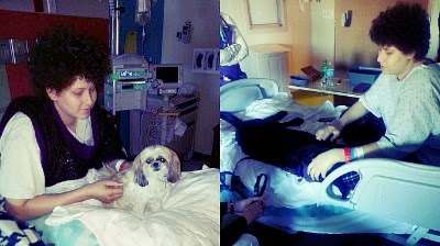 Anthony with Tiger and Stormy, the Therapy dogs at the Phoenix Children’s Hospital