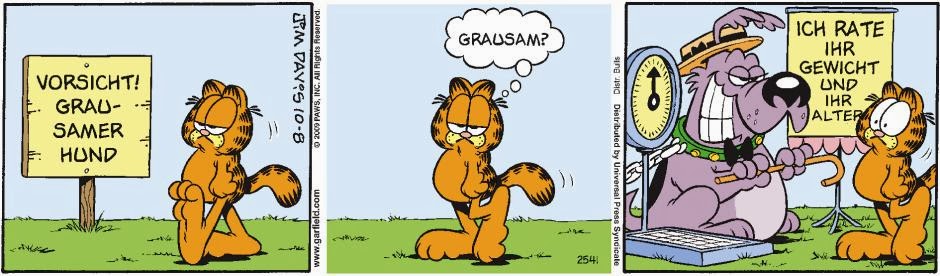 Garfield grausamer Hund