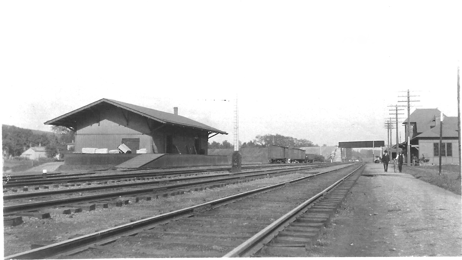 Vintage Railroad Pictures West Shore Station and Freighthouse at Weedsport