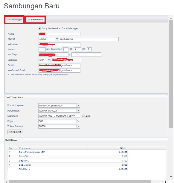 cara mengisi formulir pasang baru pln cara mengisi formulir pasang baru pln
