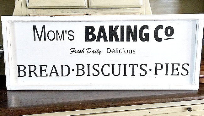 Mom's Baking Company Sign Request