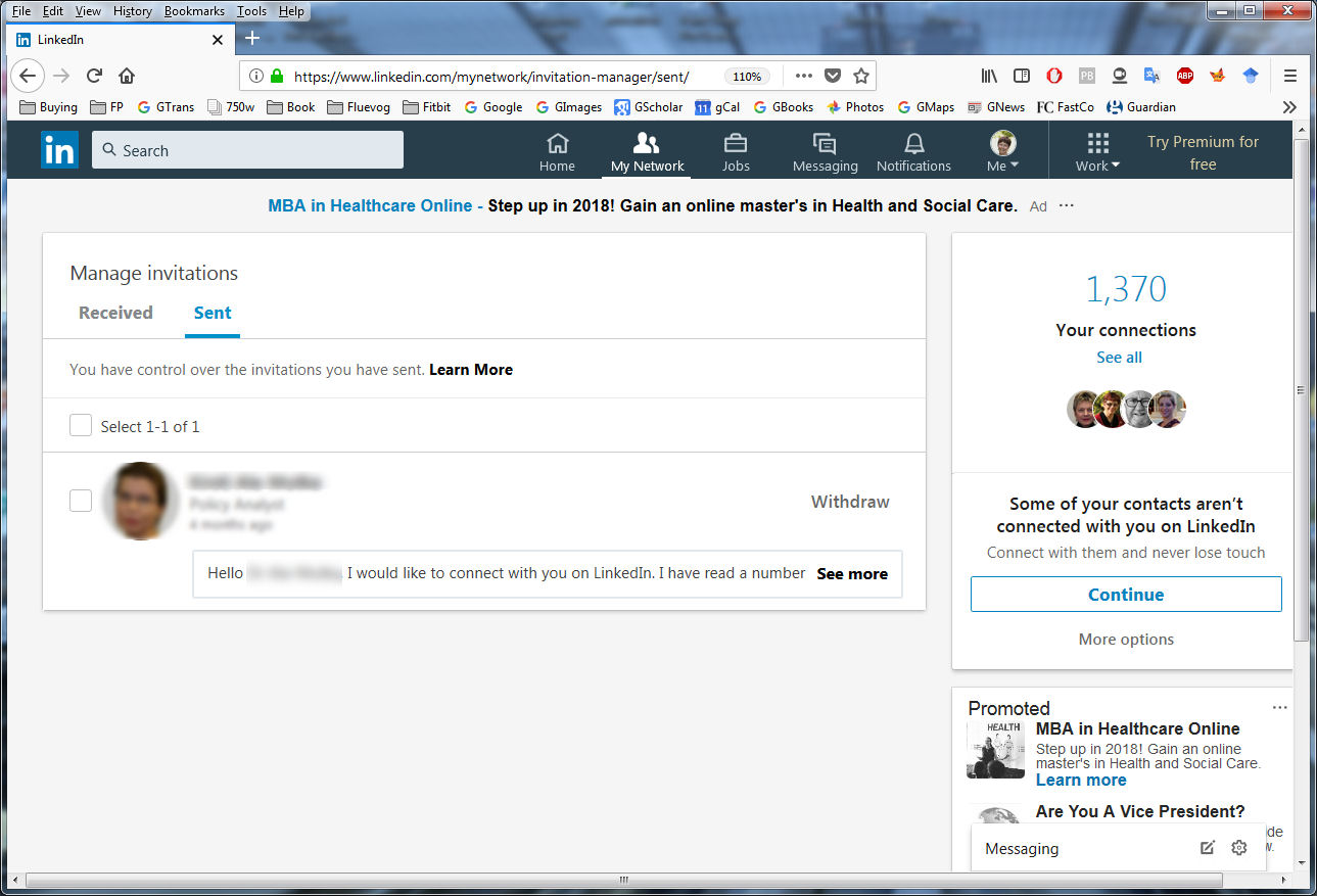 Acts of Leadership Rescinding LinkedIn Invitations