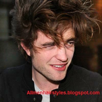 robert pattinson cool messy hairstyle