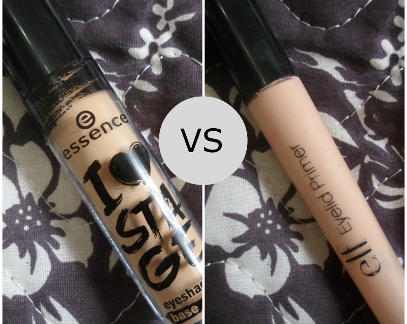 Battle Of Primers Elf eyelid primer VS Essence I love stage eyeshadow