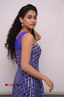 Actress Nitya Naresh Stills in Long Dress at Nandini Nursing Home Platinum Disc Function  0457