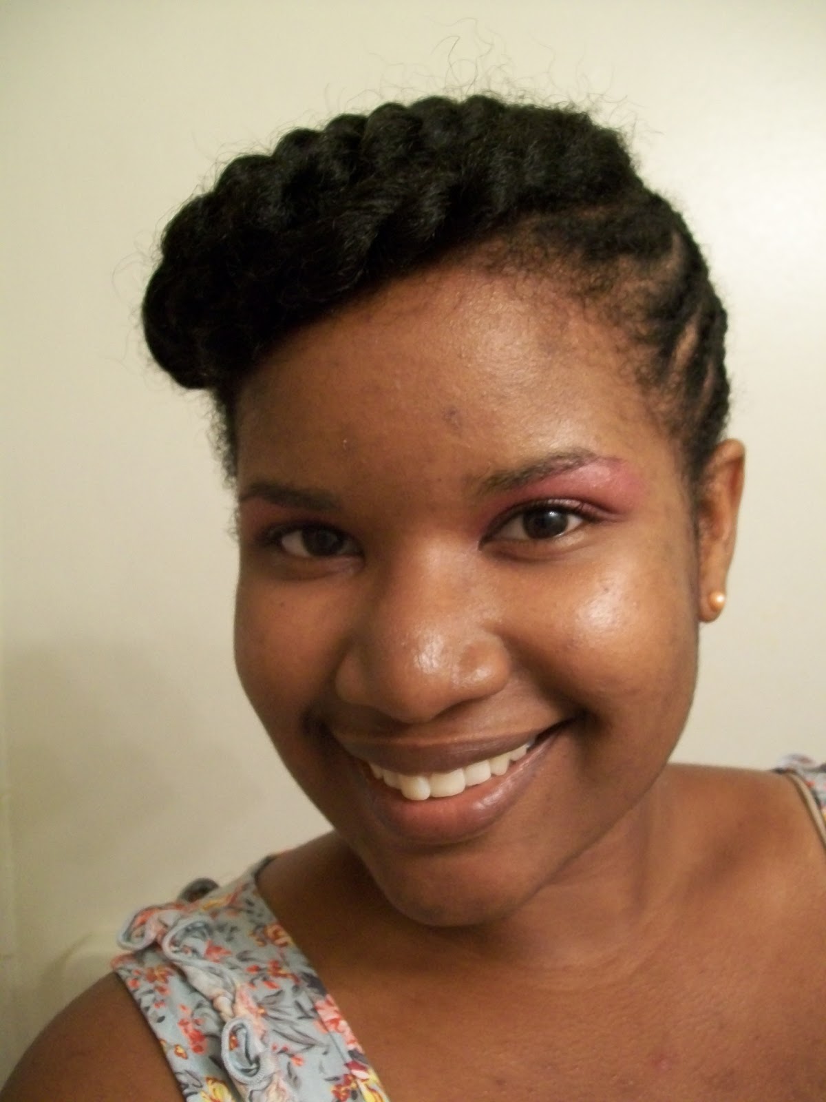 Maleshia J.�s Blog Summer FlatTwist Updo (Natural Hair)