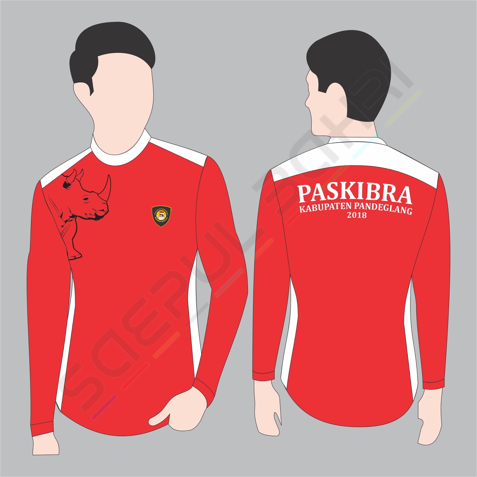 DESAIN KAOS PDL PASKIBRA KABUPATEN PANDEGLANG TAHUN 2018