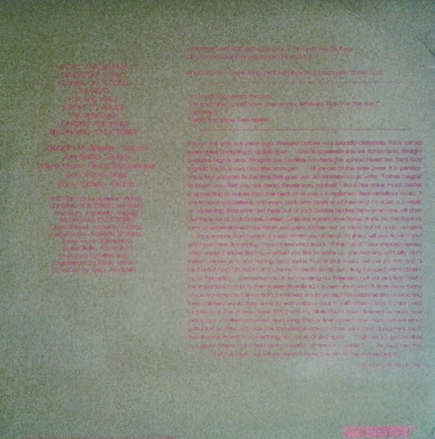 Der Musik Blog Aus Freiburg "Updated" Saccharine Trust We Became Snakes