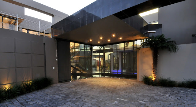 Entrance into the modern home 