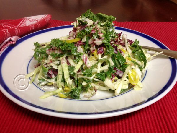 Kale, Radicchio, Slaw, Pickled Onions