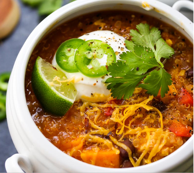 30 MINUTE TEMPEH ENCHILADA QUINOA SOUP best online cooking classes