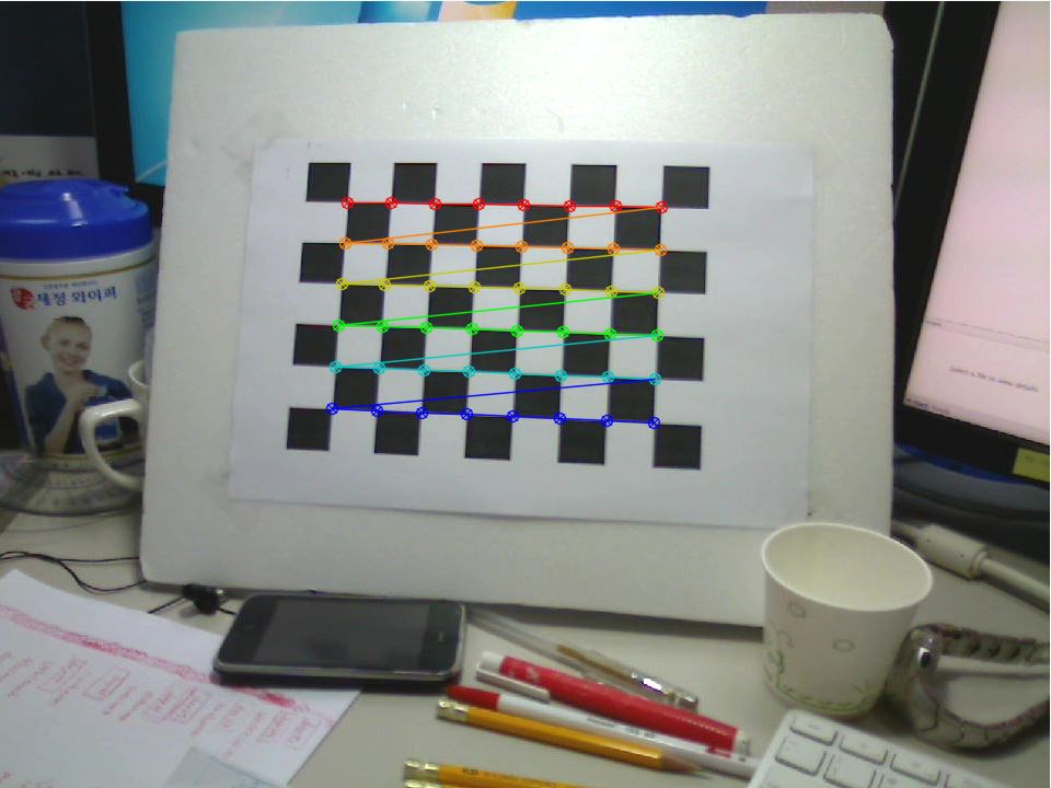 MareArts Computer Vision Study. Camera calibration using pattern image