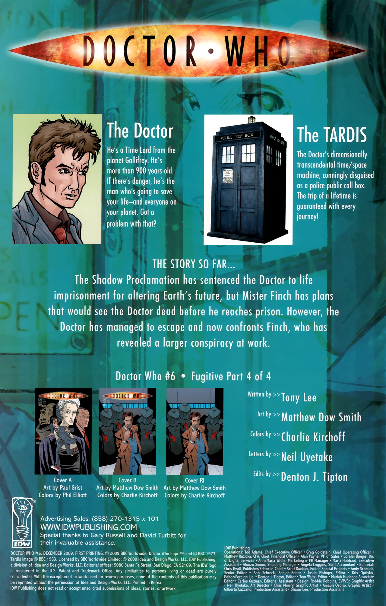 Doctor Who (2009) issue 6 - Page 3