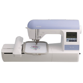 Brother PE770 5x7 inch Embroidery-only Machine with  Built-in Memory, USB Port, 6 Lettering Fonts & 136 Built-in Designs, picture, image, review features and specifications