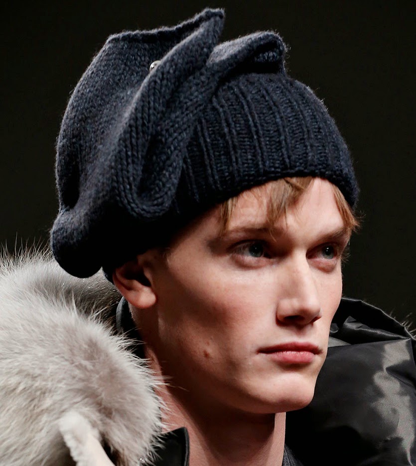 Fashion & Lifestyle: Louis Vuitton Beanie Hats... Fall 2013 Menswear