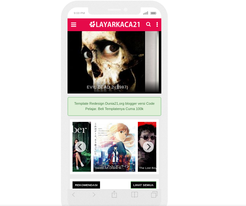 Template Layarkaca21 Blogger Terbaru template Streaming Blogger Terbaru