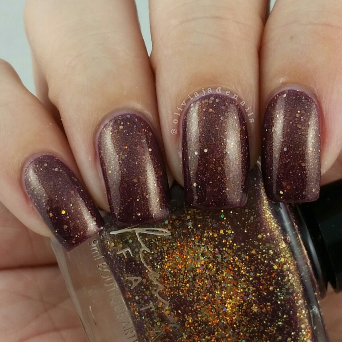 Femme Fatale Cosmetics Prim & Copper swatched by Olivia Jade Nails