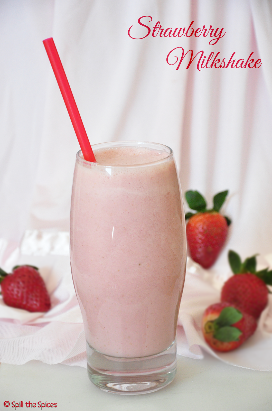 Strawberry Milkshake | Spill the Spices