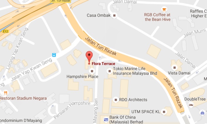 Flora Terrace at Hampshire Place, KL - Wedding Research Malaysia