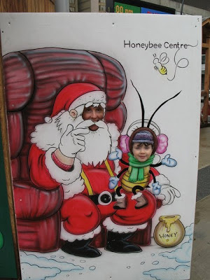 santa and the honey bee