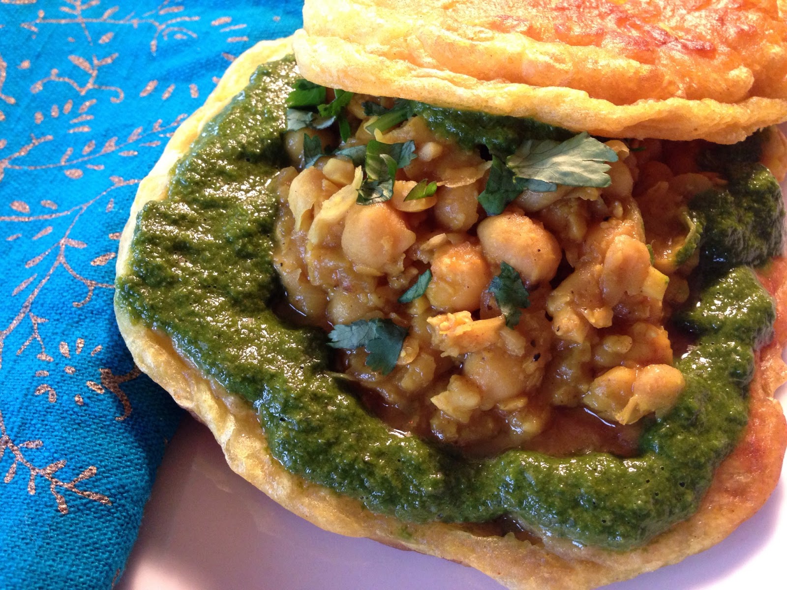 TheFatPastor Trinidad Doubles With Cilantro Chutney
